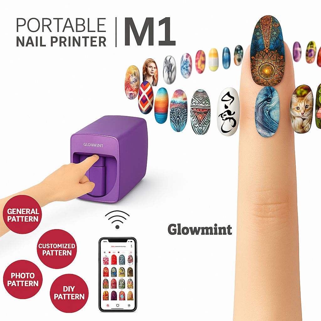 AI 3D Digital Nail Art Printer Machine